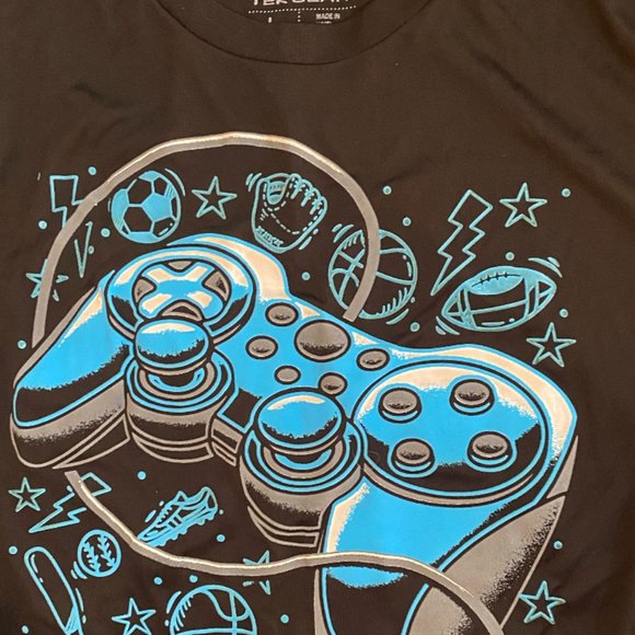 BNWT Tek Gear Video Game Sports Theme Long Sleeve Tee Shirt * size large * - Picture 7 of 7